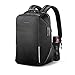 Price comparison product image FINTIE Anti-theft Laptop Backpack, TSA Friendly Lock Water Repellent Rucksack with USB Port & RFID Protection for Travel Business Outdoor Daypack Women Men Fits 15.6 Inch Notebook, Black