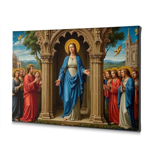 Tableau de Pâques arche décorative sur toile chrétienne de salle de bain 30x40 cm