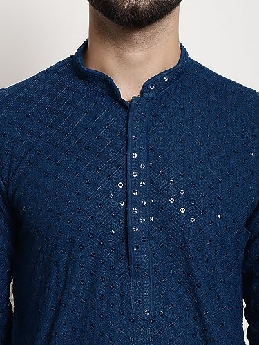 Image of SOJANYA (Since 1958 Men's Cotton Seqence Kurta & Pyjama with Nehrujacket