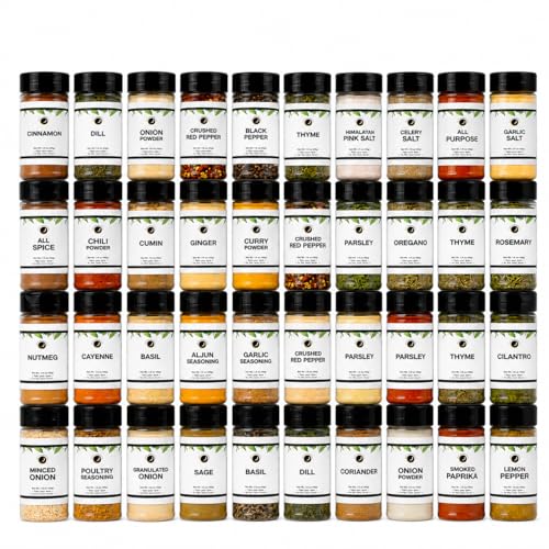 Ultimate Pantry Seasoning, Herb, Spice and Seasoned Salt Set | 40 Count | Premium All Natural | Everything Your Spice Rack Needs! | Create Unique Flavors at Home!