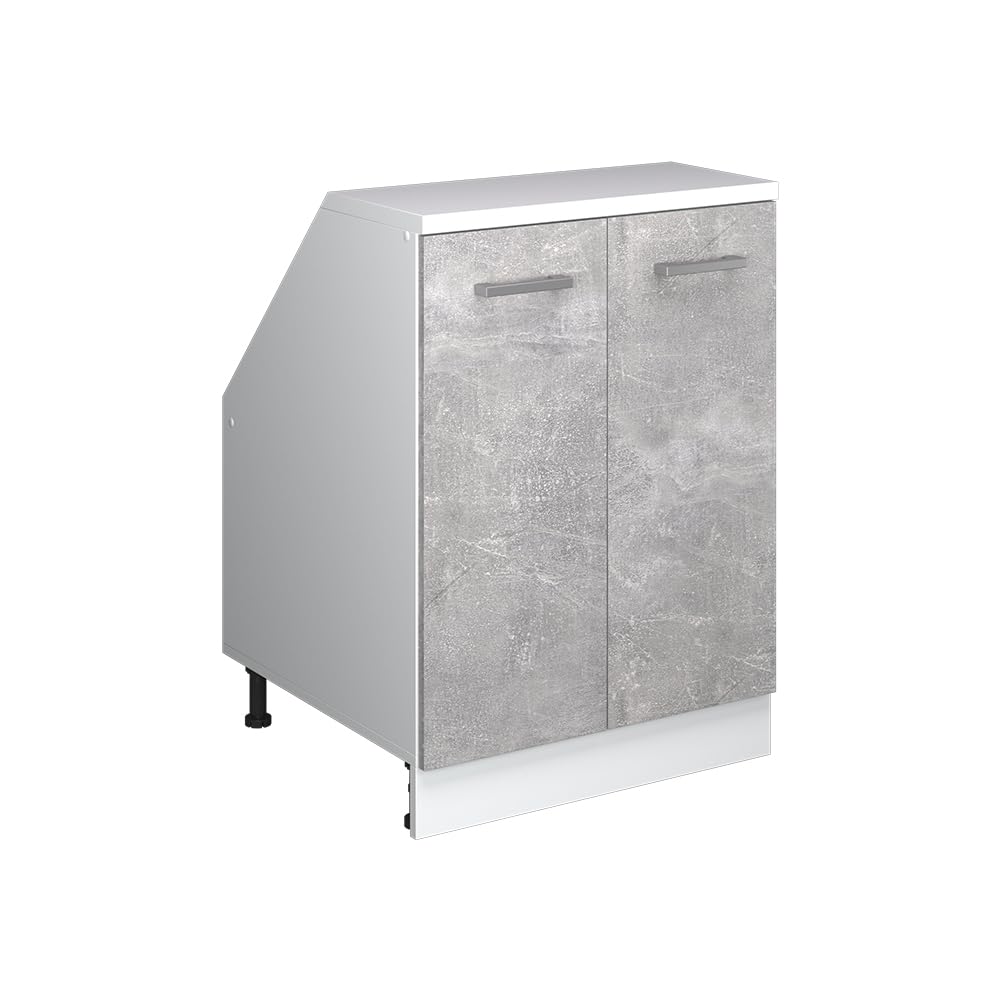 Vicco Kitchen sloped ceiling cabinet Raul, Concrete, 60 cm โ image 1
