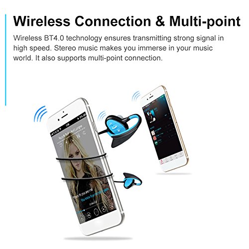 Btuty IPX8 À Prova D 'Água BT Fones De Ouvido Estéreo CSR Sem Fio Fone de Ouvido Estéreo com Microf