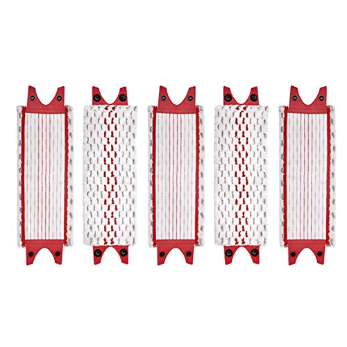 SODIAL 5 Piezas Compatibles con Vileda Ultramax Mop de Repuesto de Microfibra en Mop Head Trapeador Plano