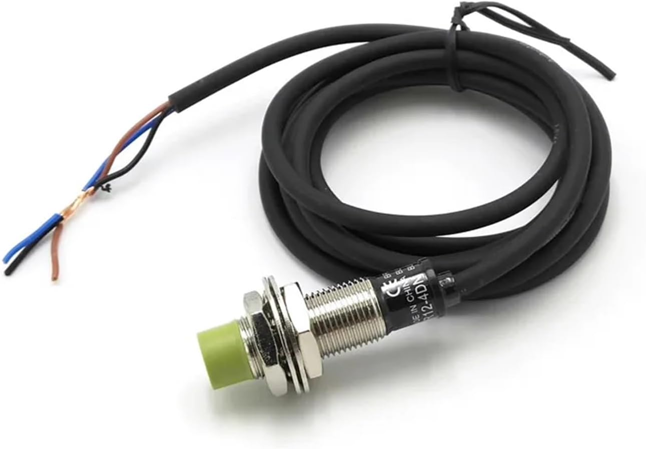 PR12-4DN Mini Cylindrical Proximity Switch Sensor DC6-36V 3-Wire NPN 2-Wire NO NC 4mm Detection Distance(PR12-4DN2)