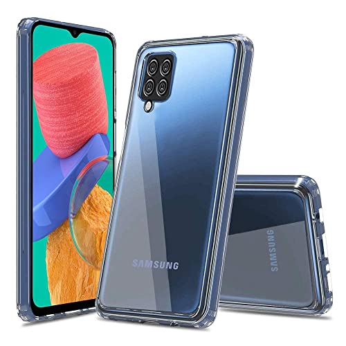 Image of WOW IMAGINE Transparent Back Case Cover for Samsung Galaxy M33 5G | Full Device & Camera Protection Shockproof TPU Silicone Back Cover Case - Transparent