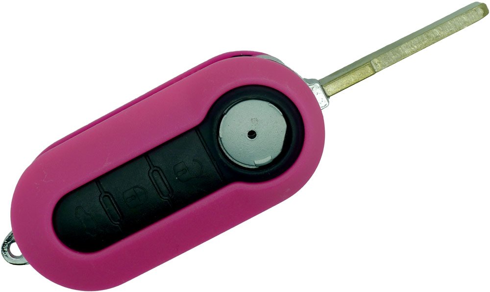 Chequers Motorstore FIAT 500 Bravo Brava Punto Grande Punto Punto Evo Panda 3 button PINK remote