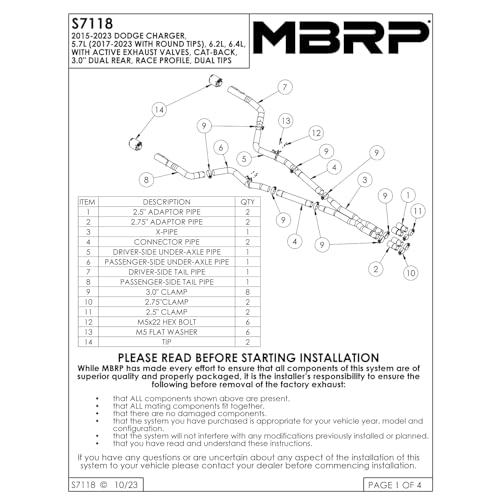 Image of MBRP Catback Exhaust AL