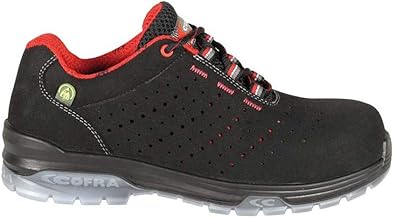 COFRA SYNTHPOP BIS ESD S1 P SRC Safety Shoes Black/Red