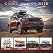 Roof Rack Cross Bars 220lbs Compatible with Jeep Grand Cherokee L 2021-2026 and 2022-2026 Jeep Grand Cherokee WL，Heavy Duty Aluminum Crossbars Cargo Bars Ski Snowboard Luggage Kayak Bike Carrier