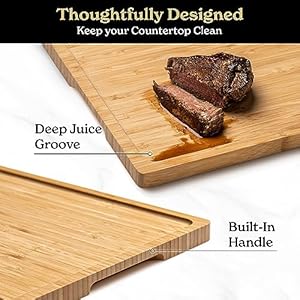 Smirly bamboo cutting boards for kitchen wood board set of 2 wooden kitchen chopping  urban country home decor