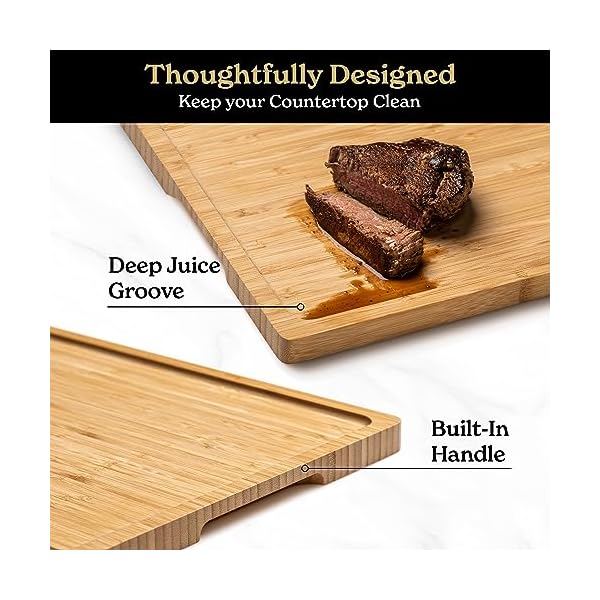 Smirly bamboo cutting boards for kitchen wood board set of 2 wooden kitchen chopping  urban country home decor