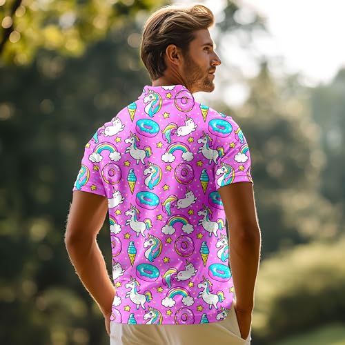Funny Golf Shirts for Men,Mens Hawaiian Shirts Short Sleeve Novelty Crazy Golf Shirts4