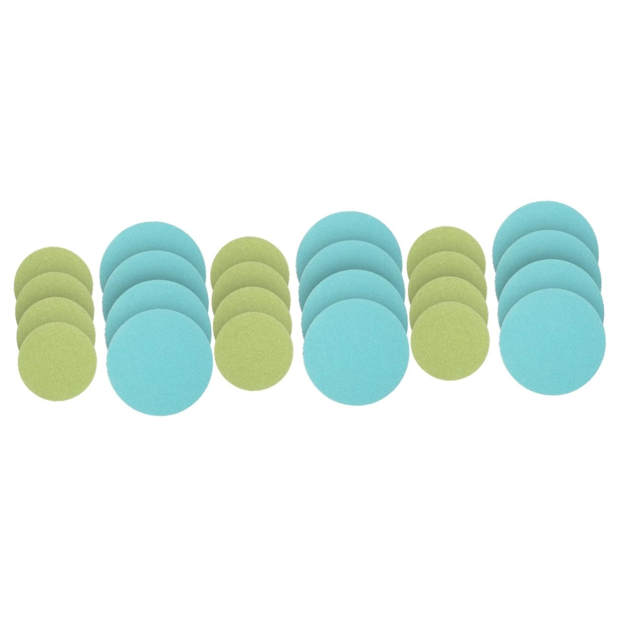 Angoily 3sets Papel Abrasivo Esponja Limpiador De Bolos Papel De Lija Húmedo Y Seco Barro De Paneles De Yeso Pulido Almohadillas para Lijadora Orbital Almohadillas De Lijado 8pcs*3