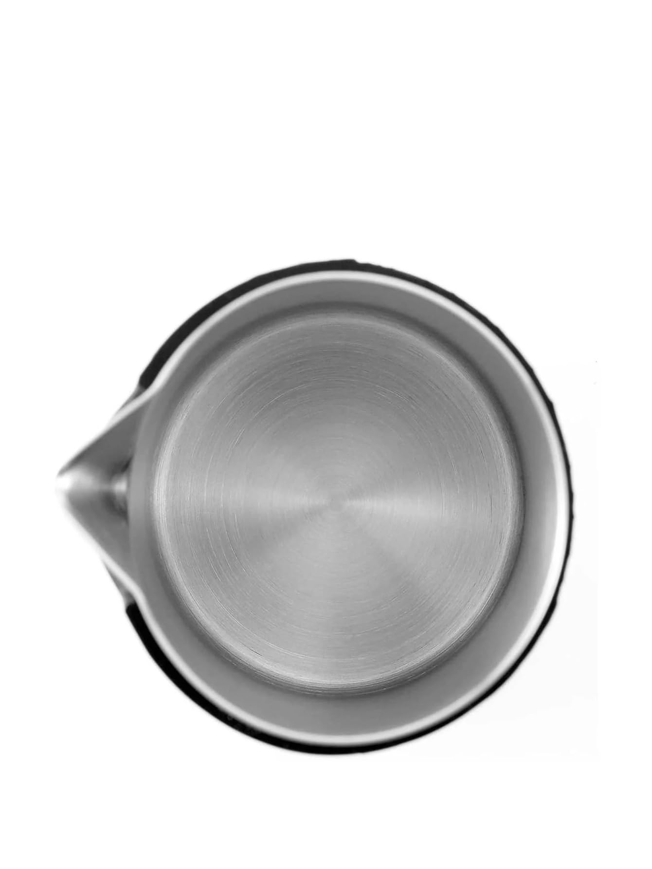 Tazza for latte con brocca for schiuma di, custodia in silicone nero antiscottatura, acciaio inossidabile