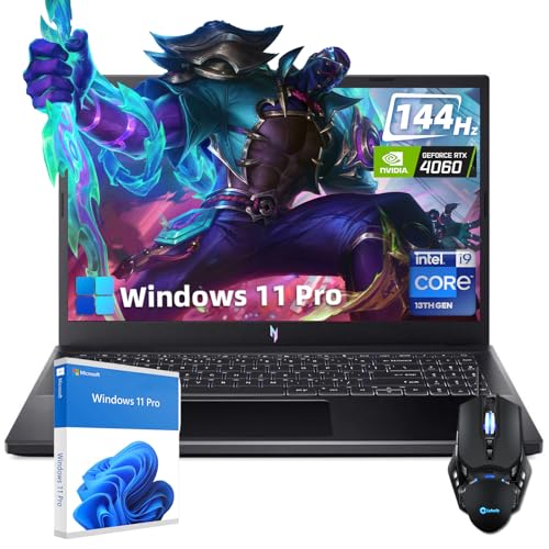 Image of Acer Nitro V Gaming Laptop - 15.6 inch FHD 144Hz Display, Intel i9-13900H, NVIDIA GeForce RTX 4060, 64 GB DDR5 RAM, 4 TB SSD, WiFi 6, Backlit Keyboard, Win11 Pro, w /cefesfy Accessories