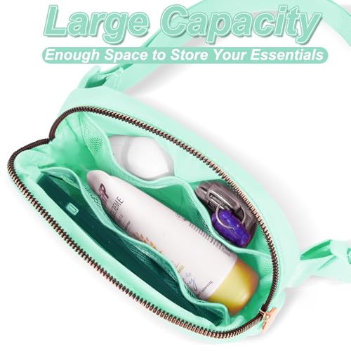 Image of Uygafly Gift for Teen Girls Kids Daughter Her - Birthday Gifts for 3 4 5 6 7 8 9 10 11 12 13 Year Old Girls,Fanny Pack Crossbody Bag Purse Belt Bag Cute Trendy Stuff | Green,B