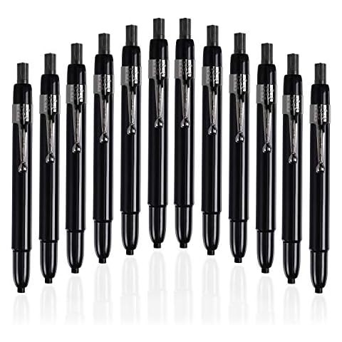 Listo 1620 - Box of 12 - BLACK COLOR - China Markers/Grease Pencils/China Marking/Pencils/Wax Pencils - Made in USA Cover