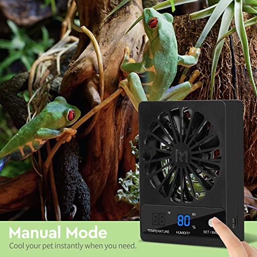 Moistenland Ventilation Fan For Reptile Enclosure, Dehumidifier for Rainforest Terrarium Vivarium, Improving Air Circulation For Amphibians, Reptiles, and Snakes - Thumbnail 4