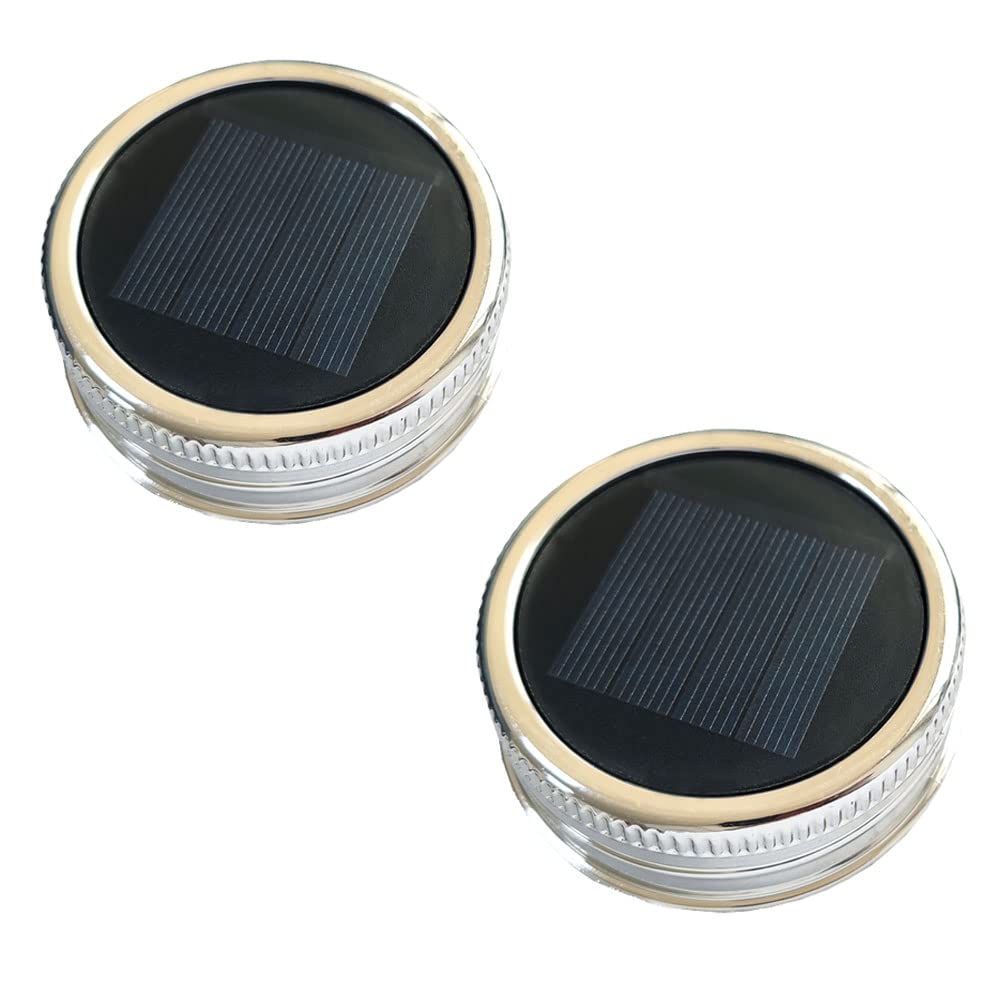 GUANFU Mosaic Glass Lantern and Mason jar Replacement Light（Warm White and Cold White）