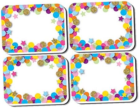 Mini Erasers Confetti Pattern - 10 Per Pack - Pack of 3