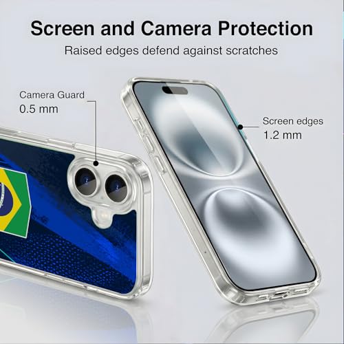 Coque iPhone 16 Plus Brésil robuste contre les chocs avec aimant MagSafe - 5