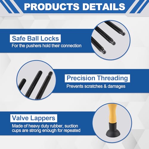 image for Loksun Valve Spring Compressor Set, 12PCS Valve Spring Clamp Removal T