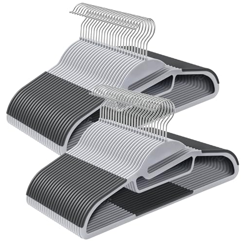 SONGMICS Kleiderbügel Kunststoff, 50er Set, Bügel mit U-förmiger...