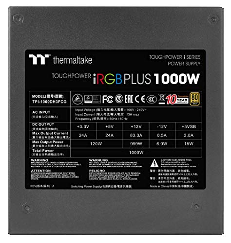 Build My PC, PC Builder, Thermaltake Toughpower iRGB Plus