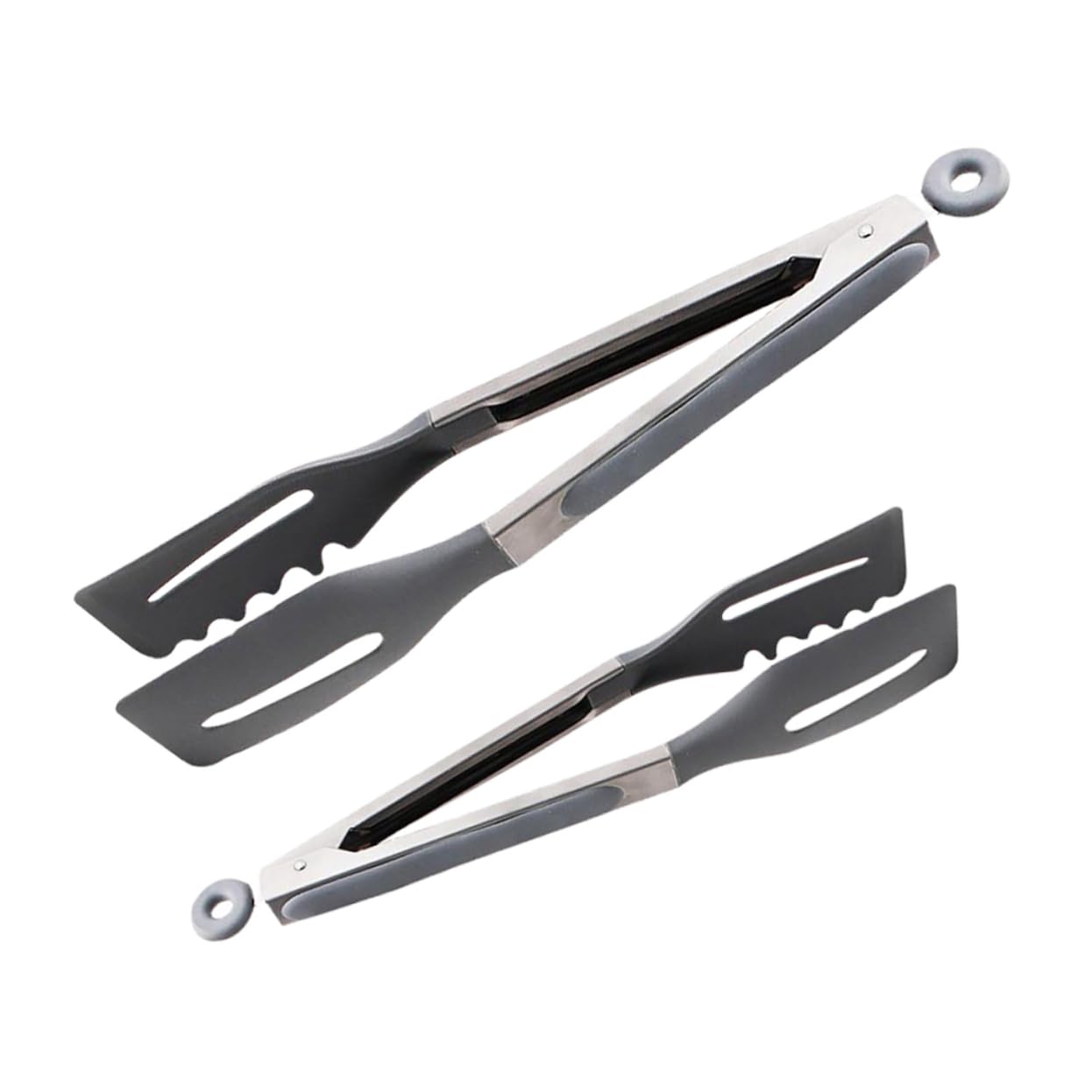 DECOMELODY 2Pcs Silicone Barbecue Tongs Food Serving Clamps for Grilling Buffet Outdoor Picnics Easy to Clean Cooking Utensils