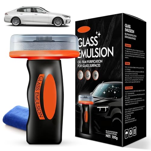 elesysy Car Glass Guard Car Oil Film Cleaner Glass Guard Windshield Cleaner &Oil Film Remover For Cars Window Glas s Emulsion Coating Crystal Clear View