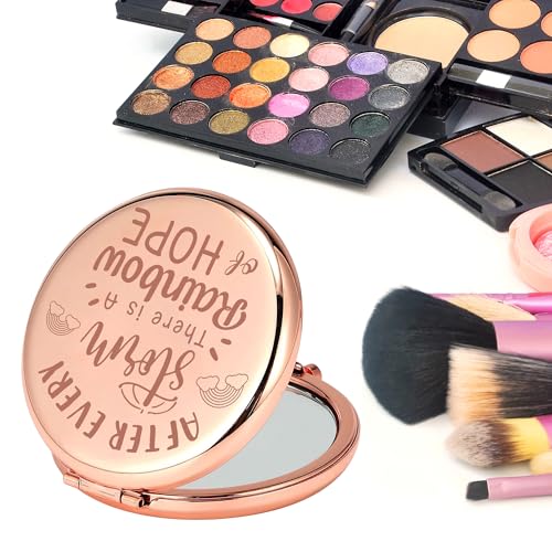 Espejo de maquillaje redondo CMNIM Rainbow Baby miniatura 3