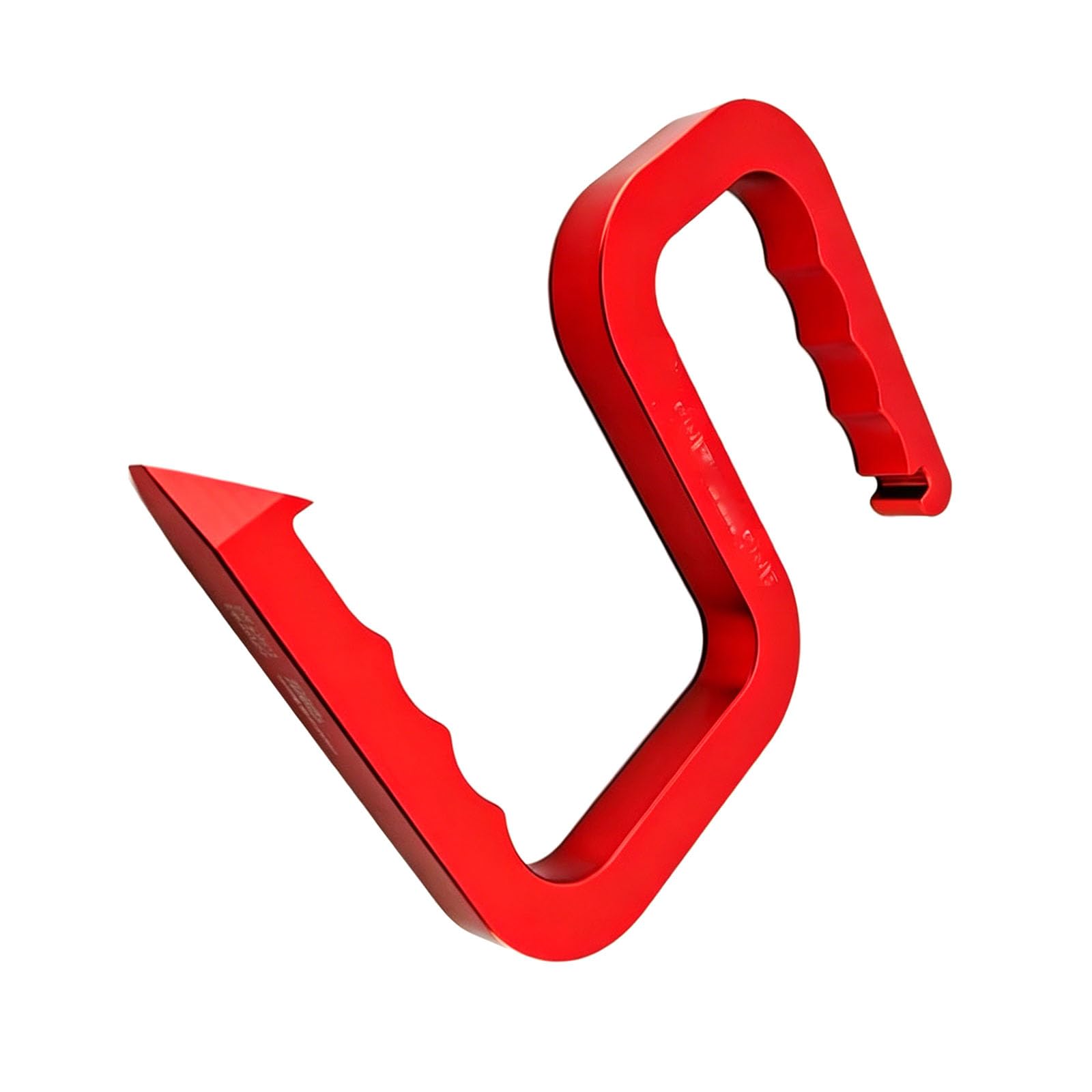 Consistent fire extinguisher with ergonomic hose handler and multi-purpose fastener screw wrench