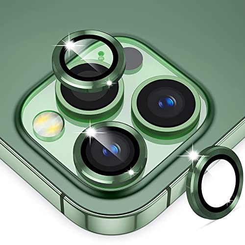 Image of Compatible for I Phone 13 pro Camera Lens ring camera Protector Camera lens ring protector for i phone 13 pro max (GREEN)