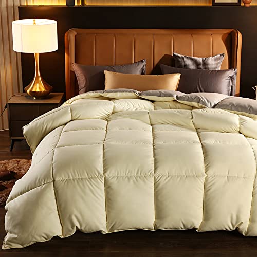 Juego de funda de edredón tamaño king para cama doble, edredón ligero de plumón para verano, primavera, otoño e invierno, cálido y acogedor, L 220 x 240 cm (3 kg)