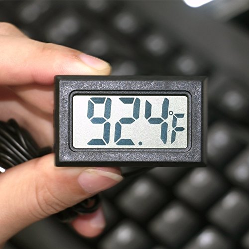 Digital Refrigerator Thermometer LCD Display Thermostat Oven Thermometer Freezer Electronic Temperature Hygrometer with Probe for Vehicle Fish Tank Aquarium Incubators Brooders Climb Pet(Fahrenheit) Digital Refrigerator Thermometer LCD Display Thermostat Oven Thermometer Freezer Electronic Temperature Hygrometer with Probe for Vehicle Fish Tank Aquarium Incubators Brooders Climb Pet(Fahrenheit)