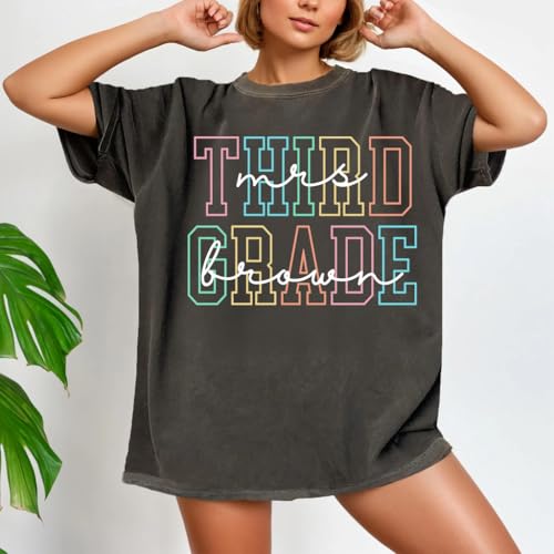 Personalized Kindergarten Shirt, Back to School Gifts, First Second Third Grade Shirt, Gifts for Teacher, School Tee3