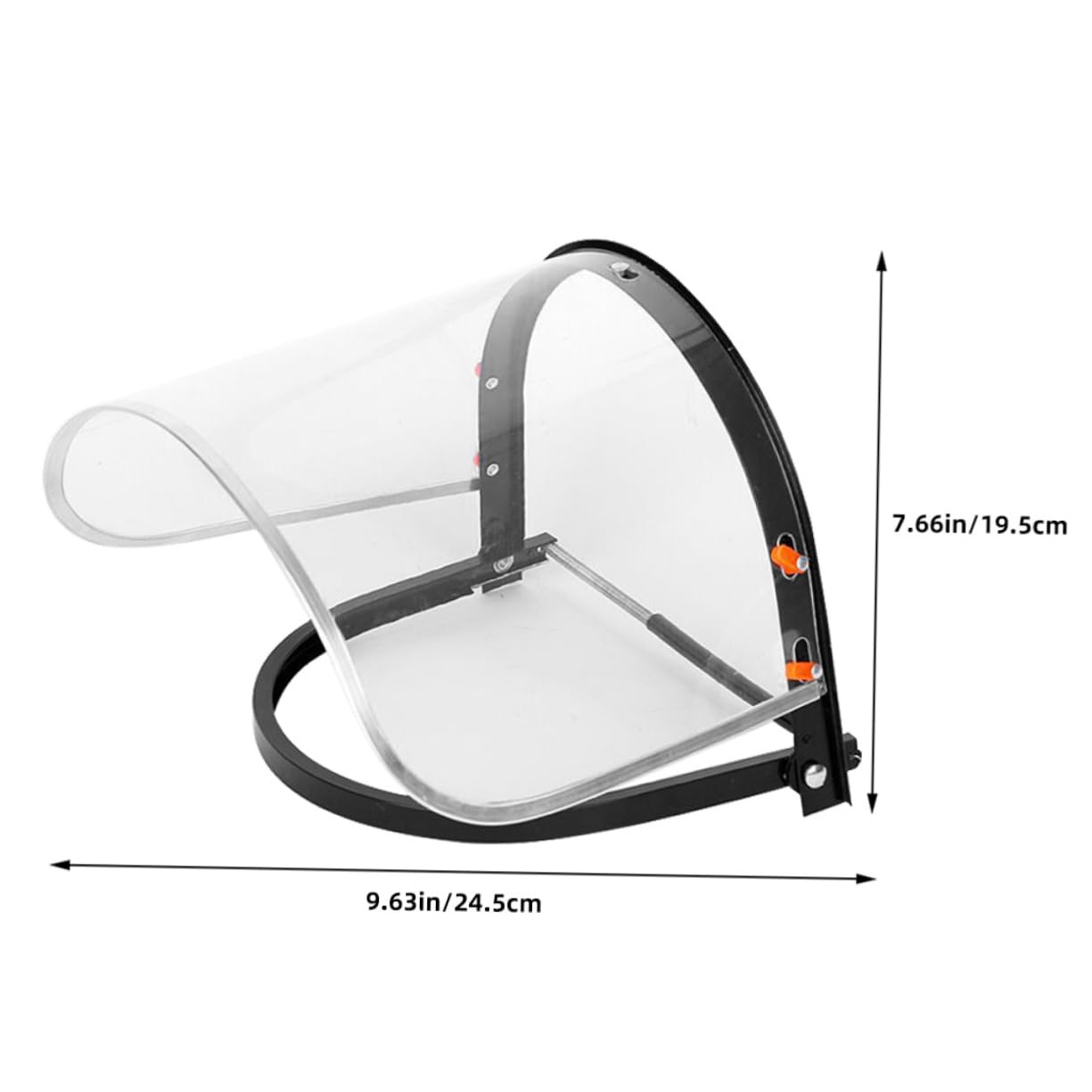 PRETYZOOM Transparent Protective Visor for Hard Hat Fog Facial Shield for Polishing Grinding and Cutting Clear Face Mask Attachment for Safety