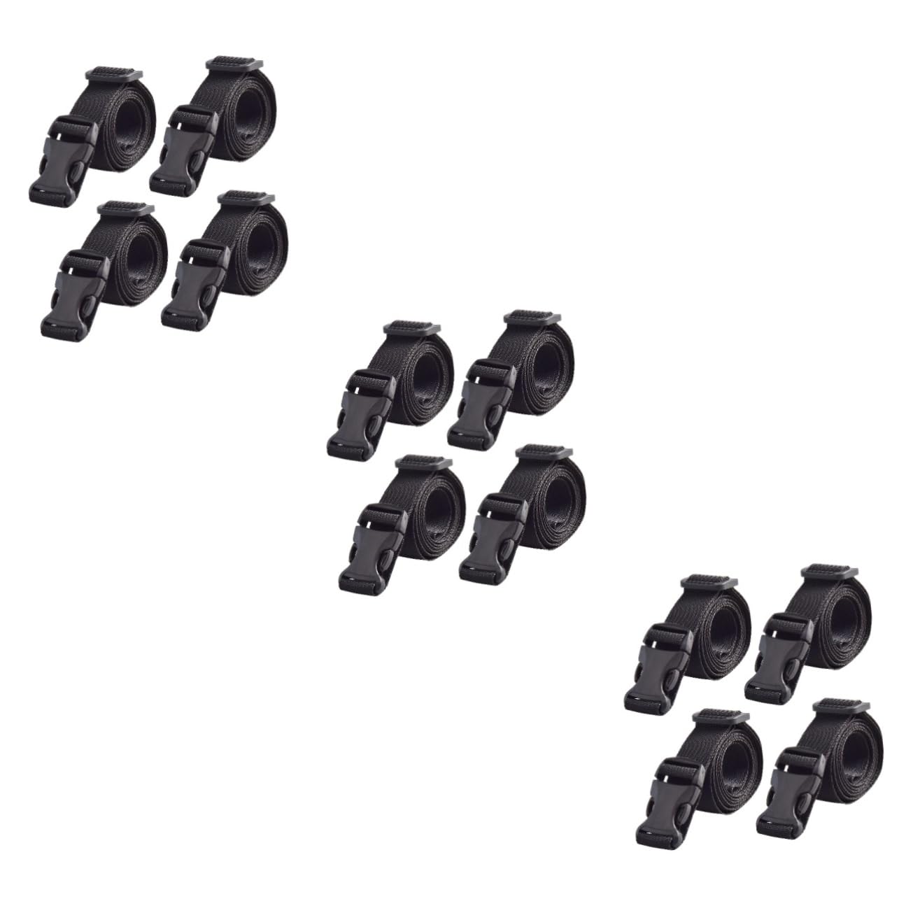 INOOMP 12 Pz cintura di imballaggio cintura portabagagli legare le cinghie con fibbia cinghie di fissaggio cinghie di ancoraggio per bagagli Allacciare tracolla cravatta