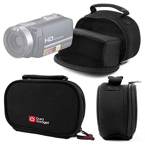 DURAGADGET Black Neoprene Lightweight Zip-Locked Case with Accessories Space - Compatible with PowerLead