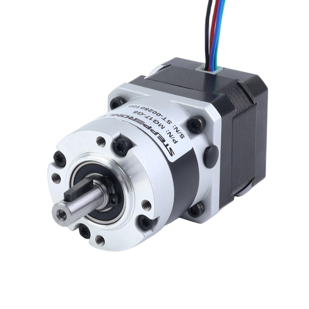 STEPPERONLINE Nema 17 Schrittmotor L=34mm Getriebeübersetzung 10:1 MG Serie Planetengetriebe