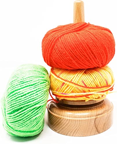 Image of Sharvgun Wood Yarn Holder with Twirling Mechanism Classic