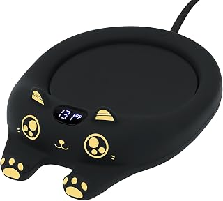 PUSEE Mug Warmer,Coffee Warmer for Desk Coffee Cup Warmer Auto Shut Off,Smart Candle Warmer with 3 Temp Settings,Electric Beverage Warmer Plate for Coffee,Cocoa,Tea,Water and Milk (Not Include Cup)