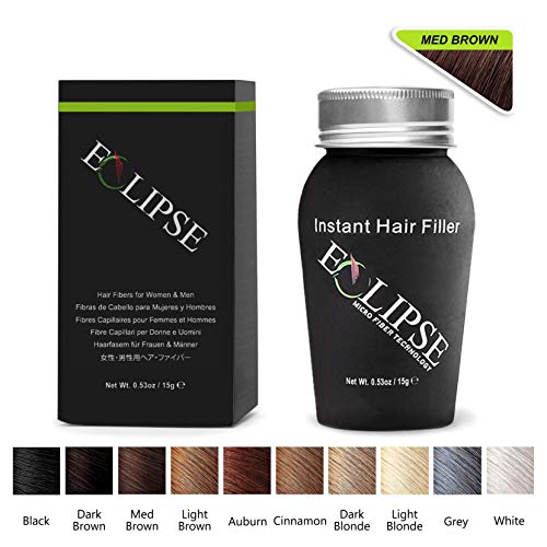 Eclipse Hair Building Fibers & Beard Filler - Instant Hair Fillers Thinning Hair