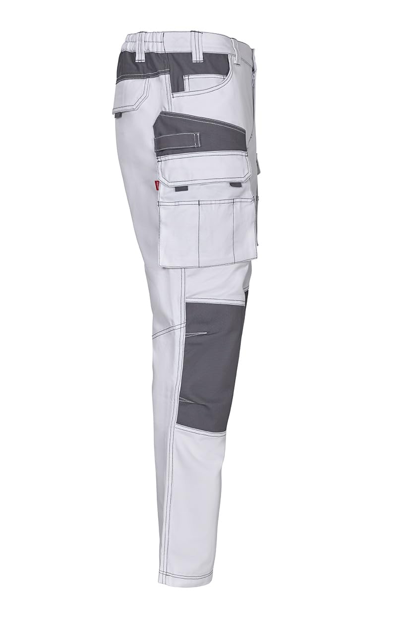 Velilla 103011B; Pantalón Canvas Bicolor Multibolsillos