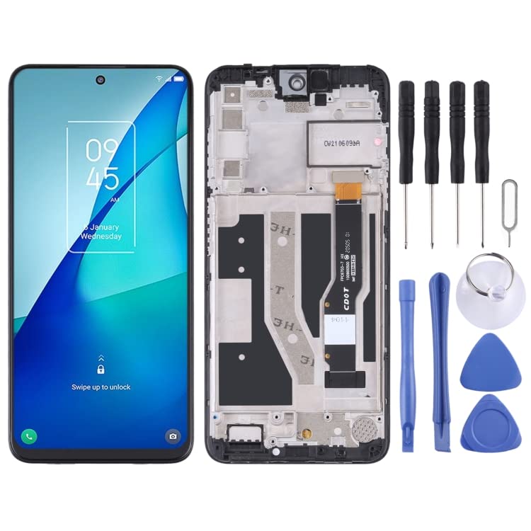 Piezas de reparación de teléfonos celulares Pantalla LCD TFT para TCL 20L / 20L+ / 20 Lite / 20S T774H T774B T775H T775B Digitizador Conjunto con Marco