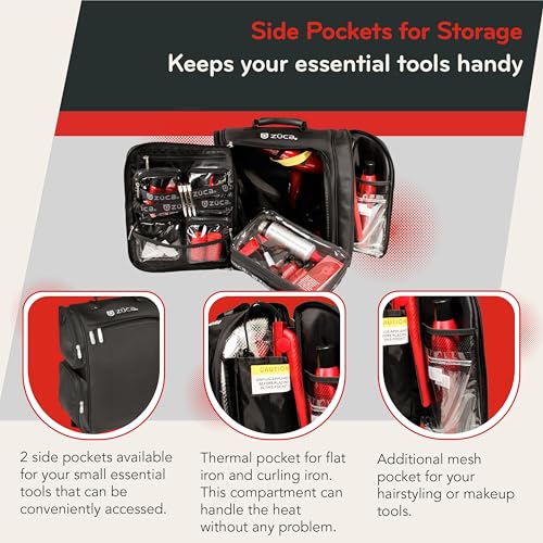 Zuca Artist Backpack - Black, Durable & Spill-Resistant Professional MakeUp Artist Bag, Dual Vinyl-Lined Pouches for Secure, Organized MakeUp Supply Storage4