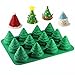 3D Christmas Tree Silicone Mold - MoldFun Xmas Tree Pan Silicone Mold for Mousse Cake Muffin Baking, Ice Cube, Jello, Chocolate, Soap, Lotion Bar, Bath Bomb, Candle (Random Color)
