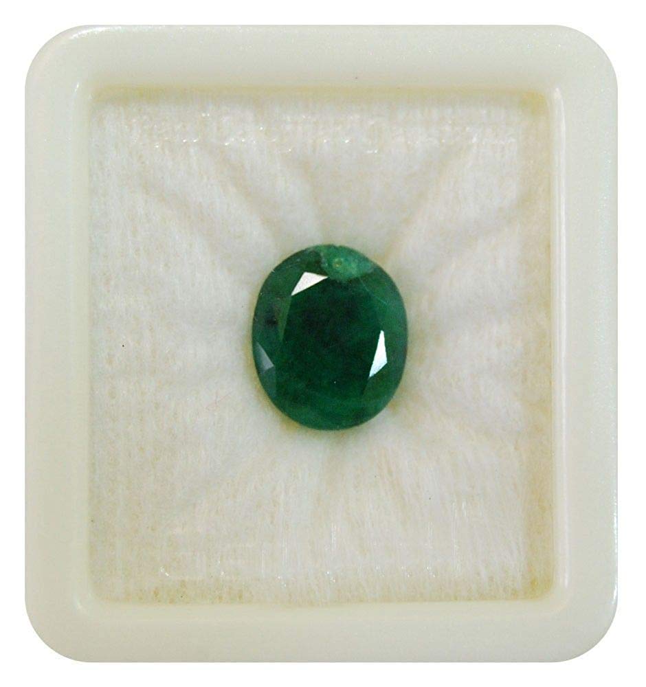 Emerald Stone 4.40 Carat 5.25 Ratti Natural Certified Colombian Quality Loose Precious Panna Gemstone