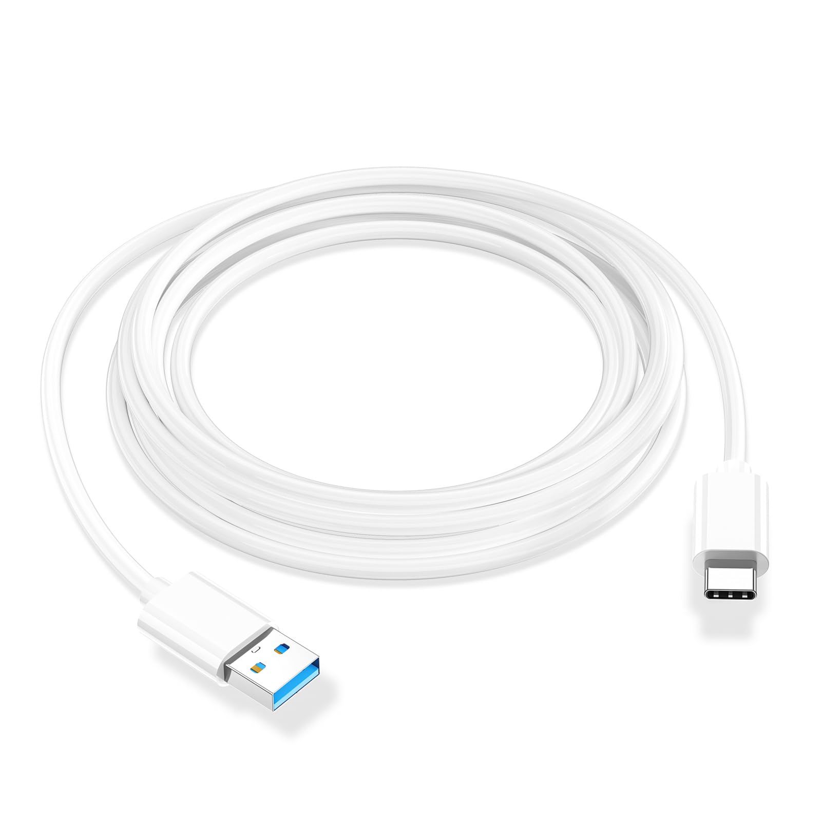 Car Carplay cable for iPhone 15 USB 3.1 Gen 2 USB A to C Charging Charger Cable [6FT-3Packs],10Gbps High Speed Data Transfer for MacBook,iPad 10th Gen,iPad Air 5th/4th Gen,iPad Pro 12.9/11,White