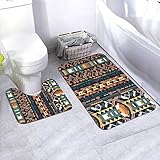 Taille parfaite : comprend un tapis rectangulaire mesurant 90 cm x 60 cm et un tapis en forme de U mesurant 50 cm x 40 cm